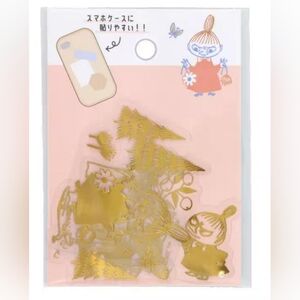 Little My From Moomin Gold Decorative Stickers